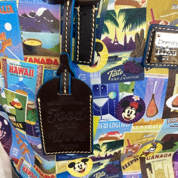 Disney Dooney & Bourke Tote Epcot Food & Wine Festival 2016 New with Tags - Picture 2 of 12